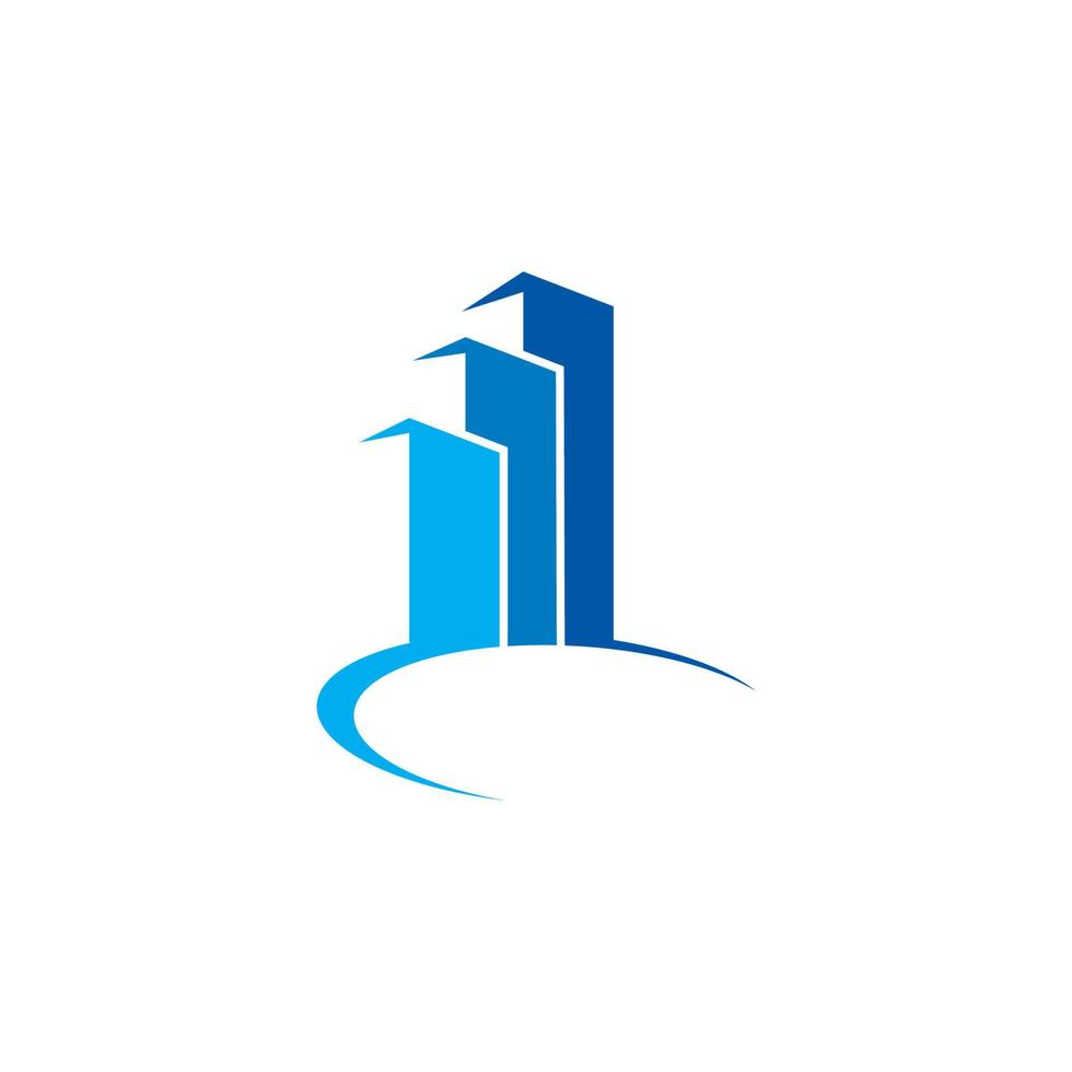 financial logo , abstract finance and building logo vector