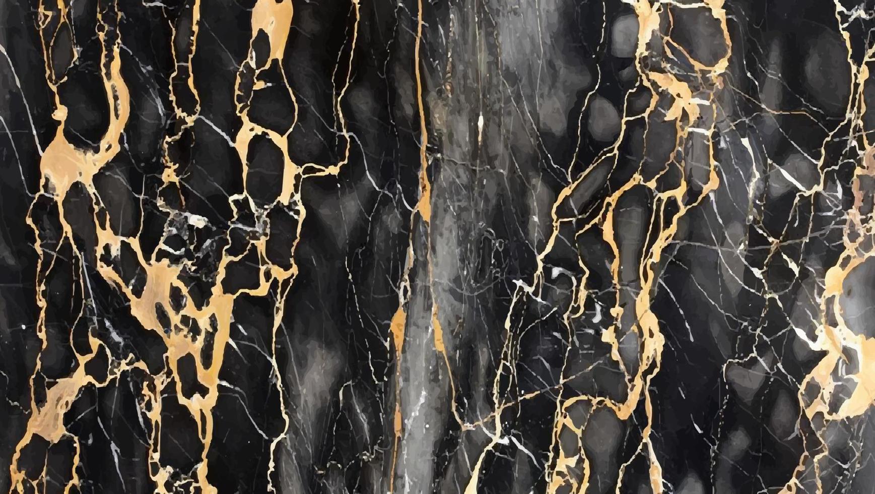 Luxury Black Gold Marble texture background vector