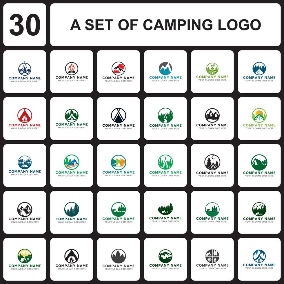 camping logo , adventure logo vector