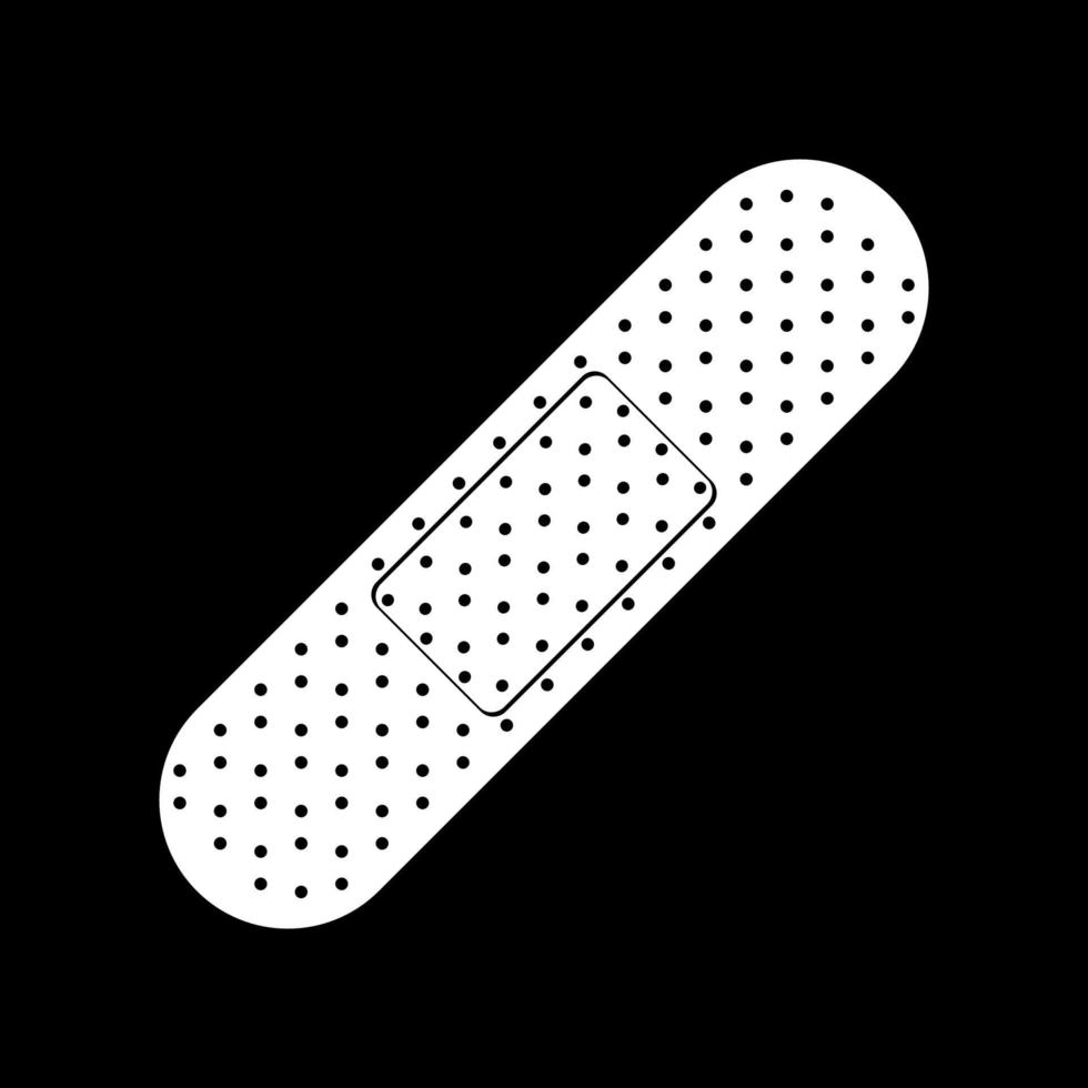 Band aid icon white color vector