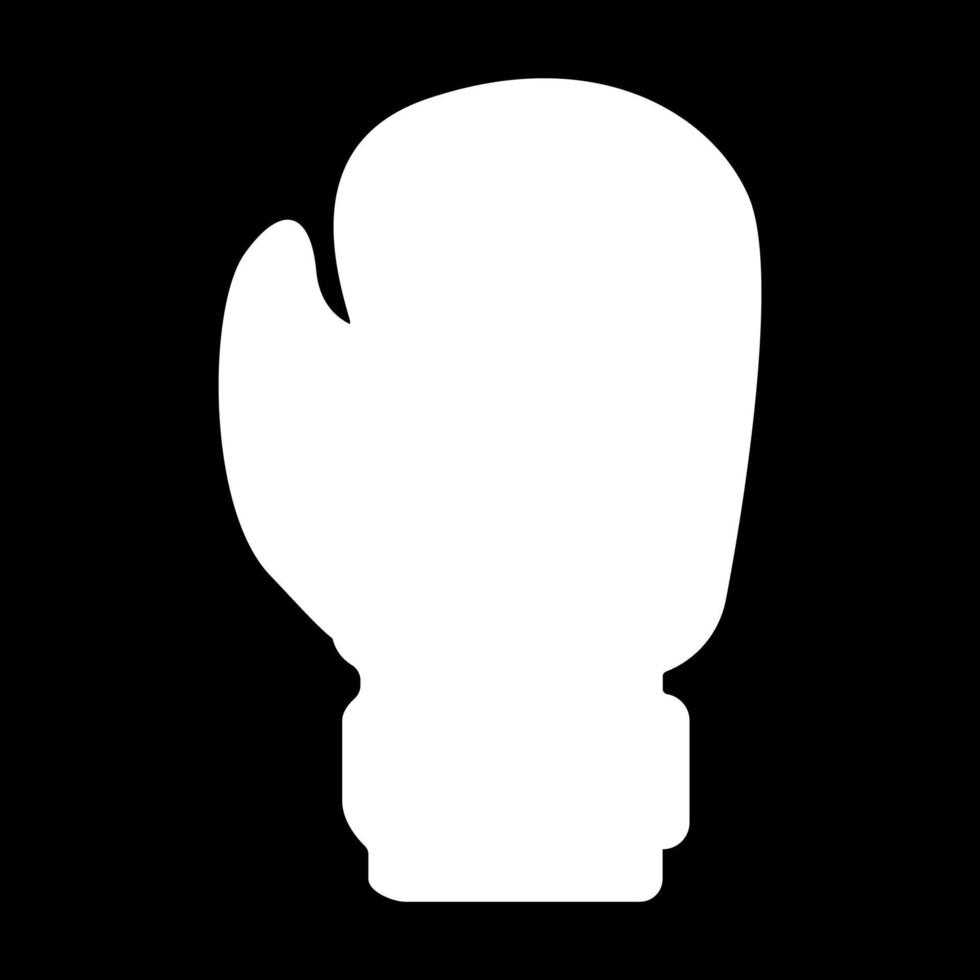Boxing glove icon white color vector