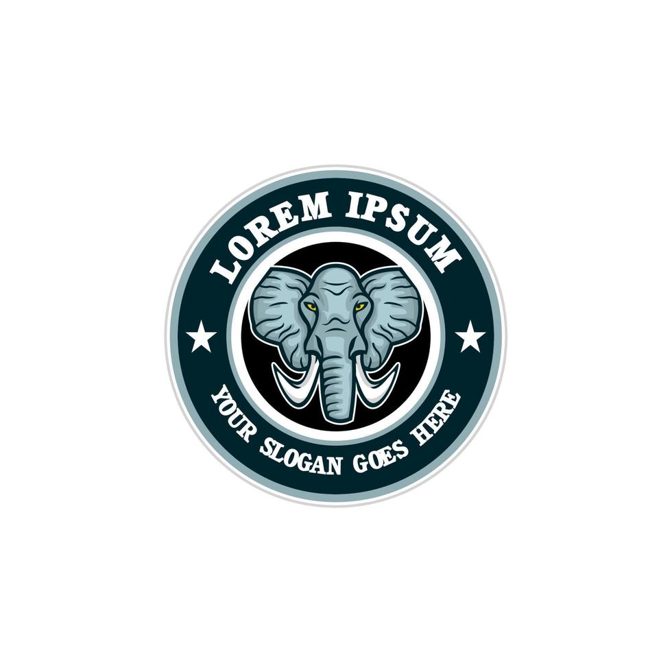 ELEPHANT LOGO , ZOO LOGO VECTOR