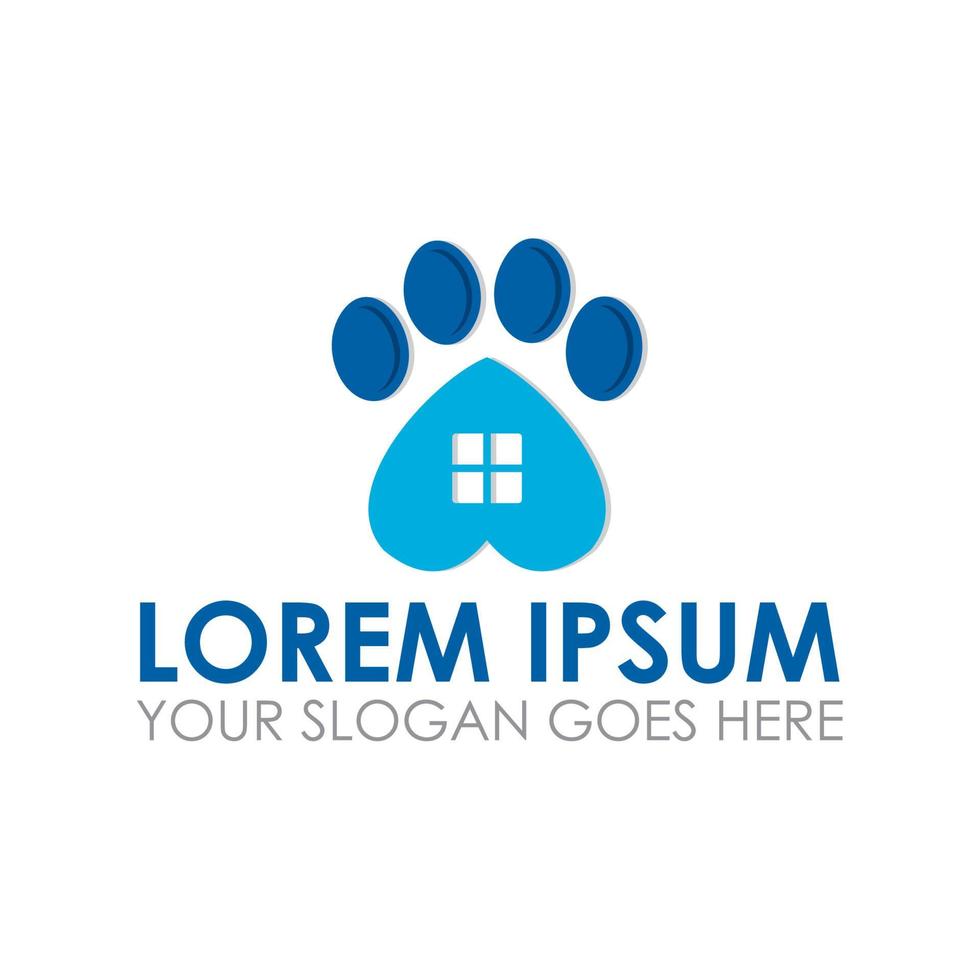 pet house vector , veterinary logo