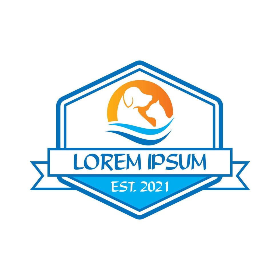 pets care logo , veterinary logo vector