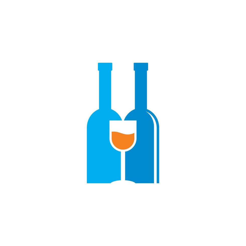 vector de alcohol abstracto, logotipo de comida