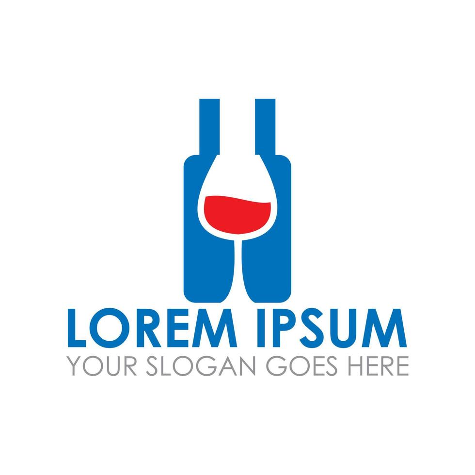 wine vector , drink logo vector