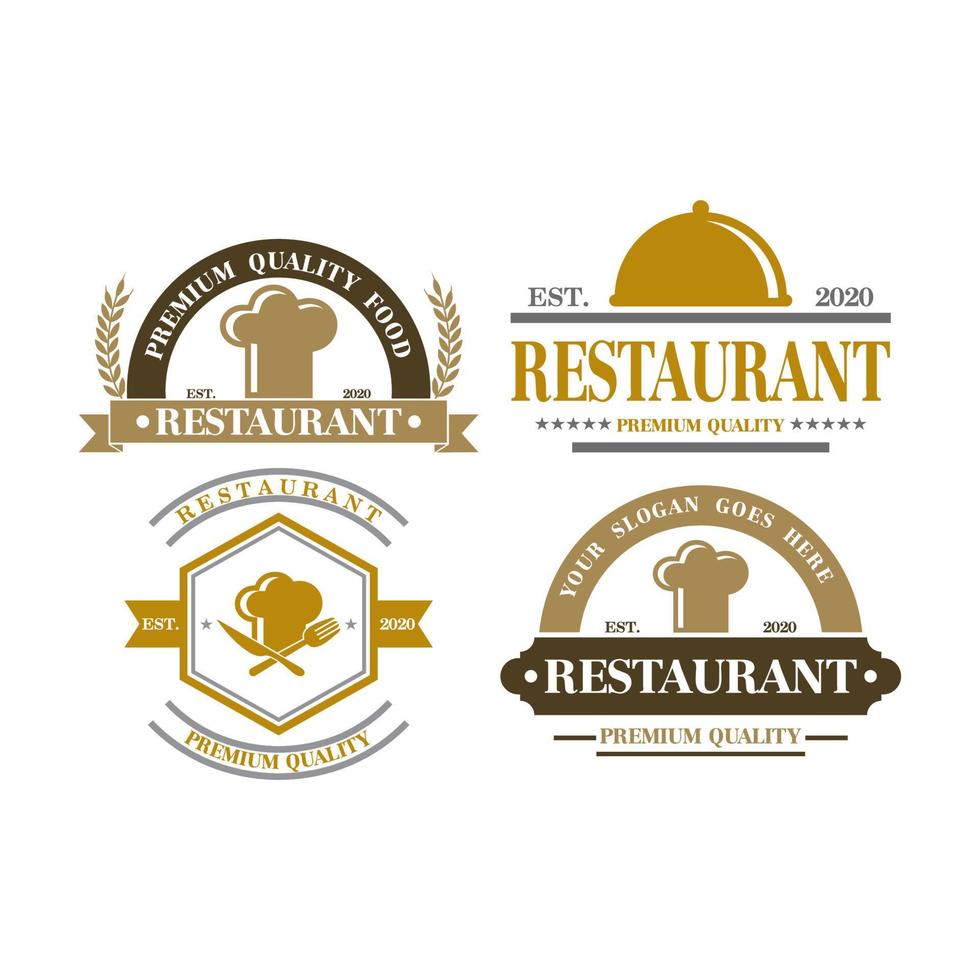 logotipo del restaurante, logotipo de la cocina vector