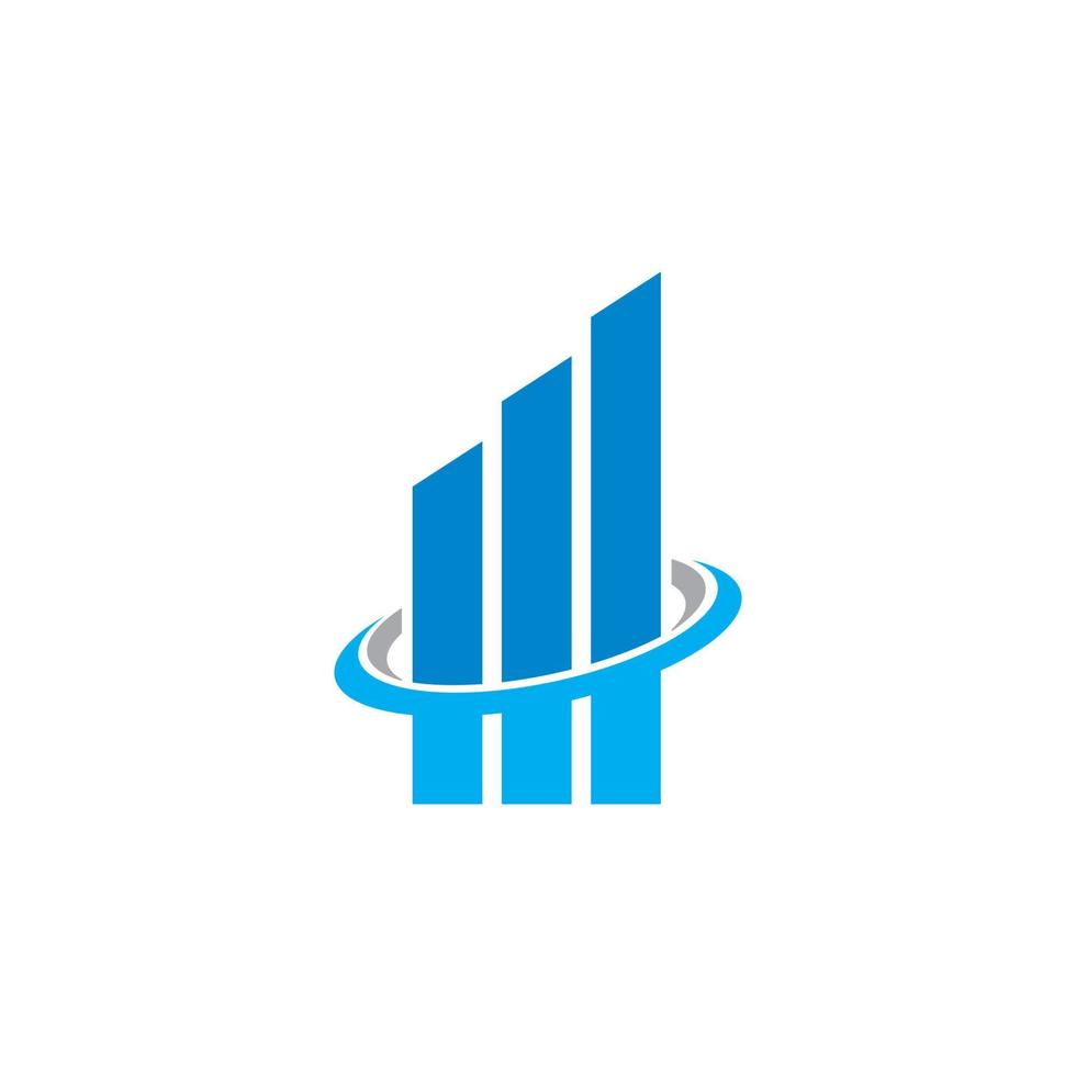 vector de gráfico abstracto, logotipo de finanzas