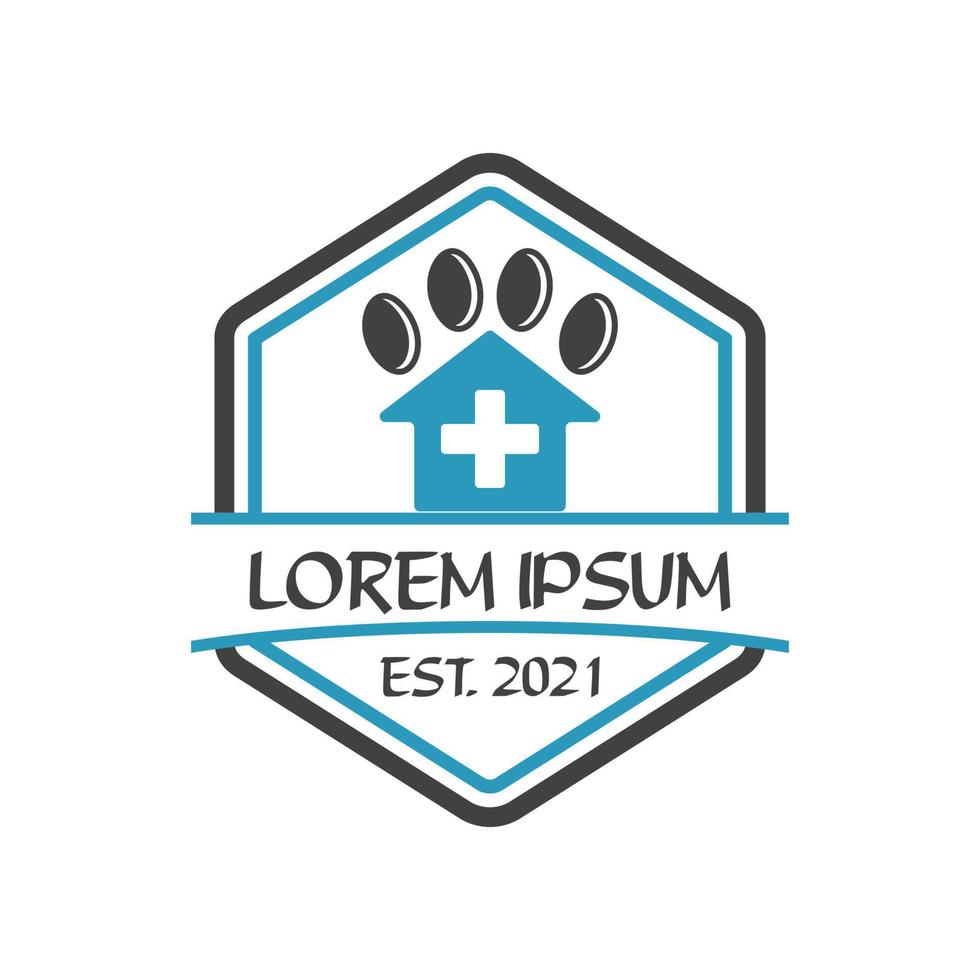 pets care logo , veterinary logo vector
