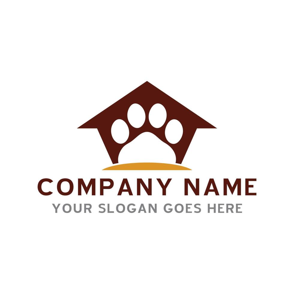 logotipo de cuidado de mascotas, logotipo veterinario vector