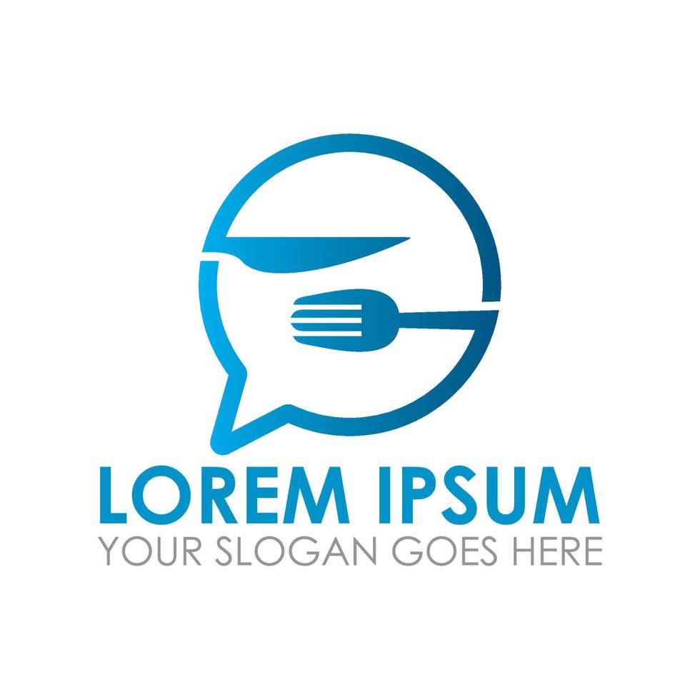 food talk vector , restaurant logo