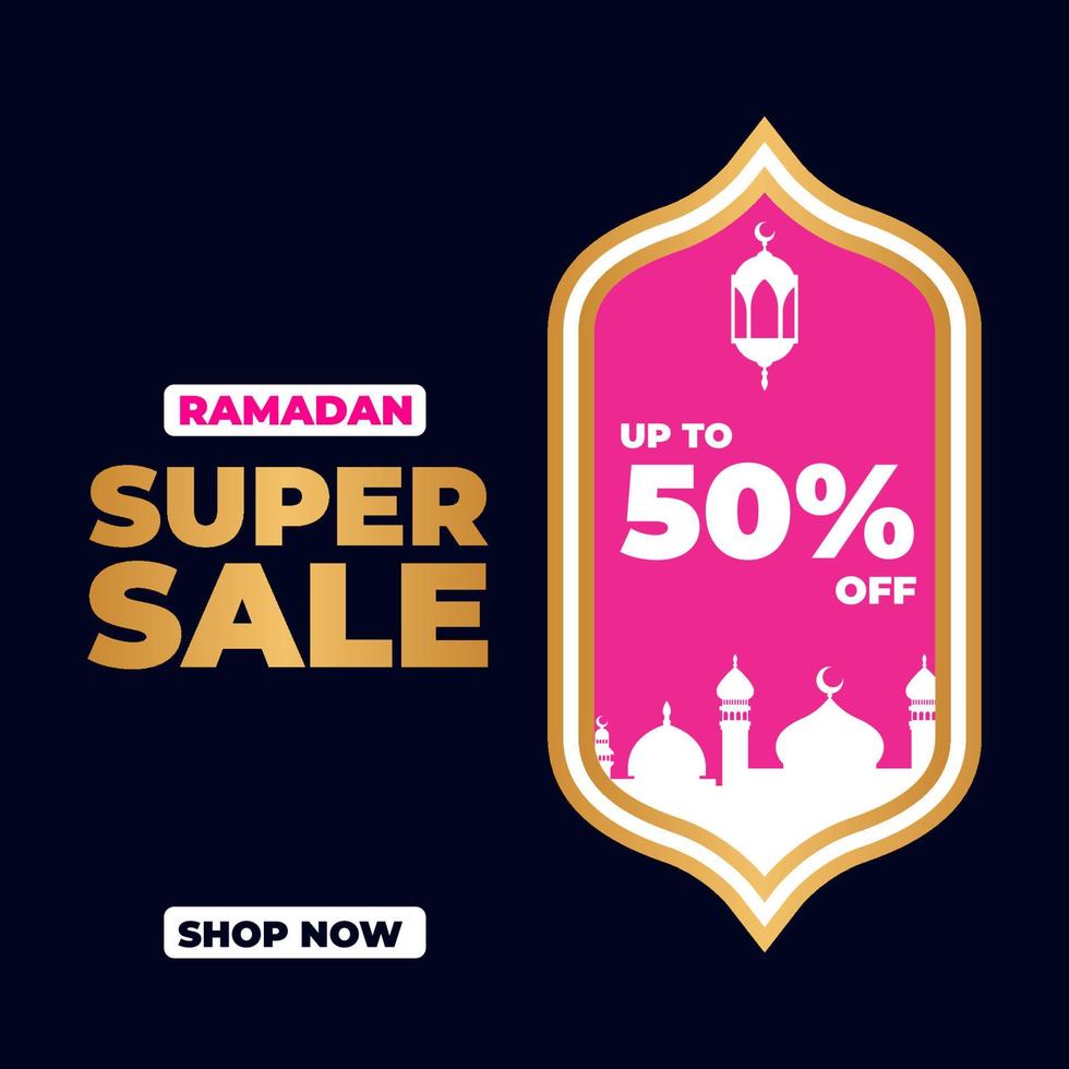 Ramadan Kareem Sale Design Vector. Suitable for Greeting Card, Poster and Banner vector