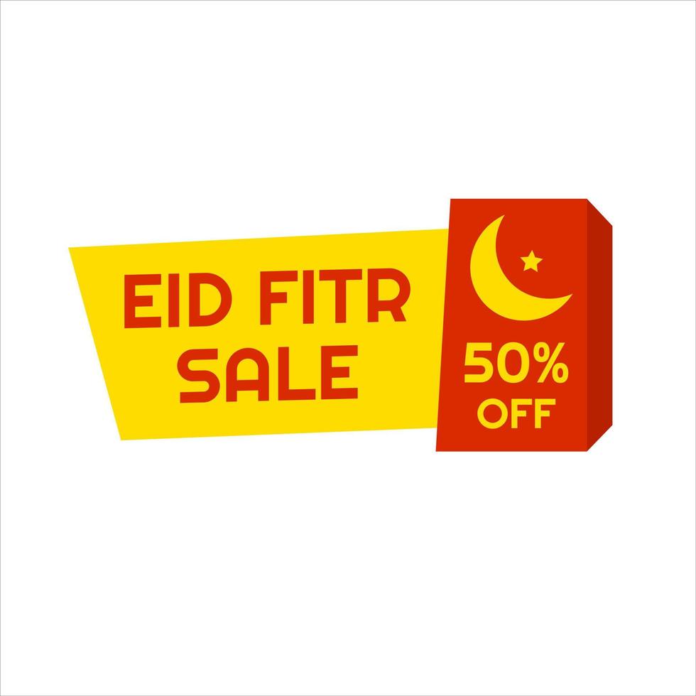 Eid Mubarak Sale Design for business. Discount Banner Promotion Template vector