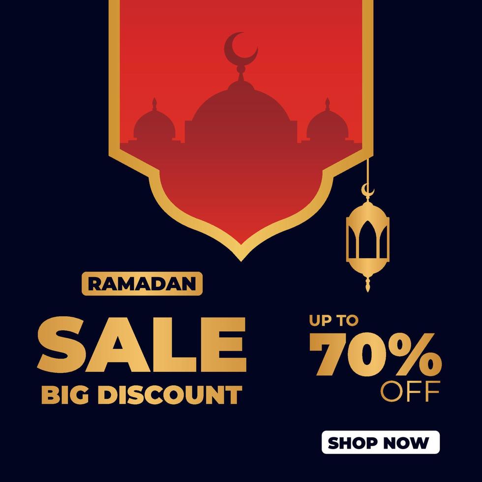 Ramadan Kareem Sale Design Vector. Suitable for Greeting Card, Poster and Banner vector