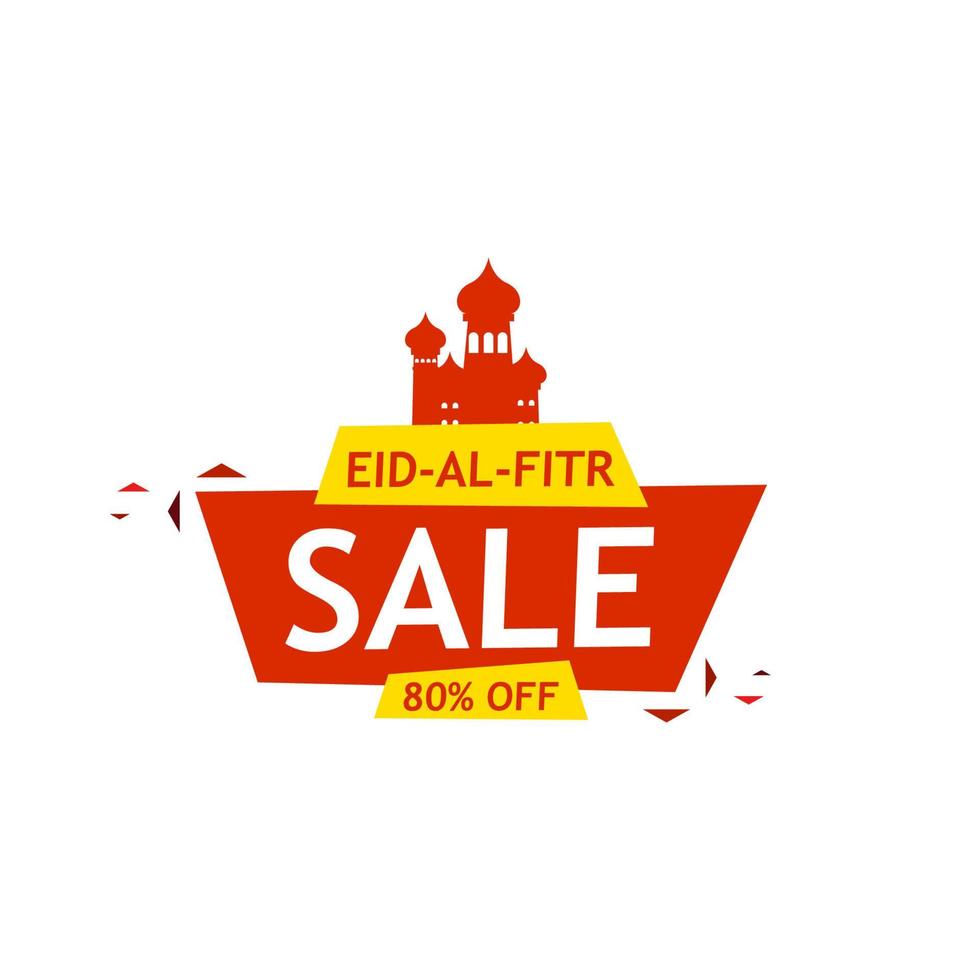 Eid Mubarak Sale Design for business. Discount Banner Promotion Template vector