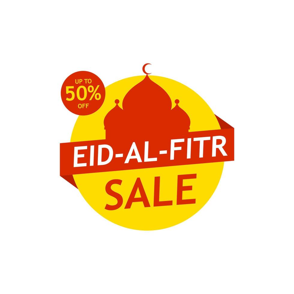 Eid Mubarak Sale Design for business. Discount Banner Promotion Template vector