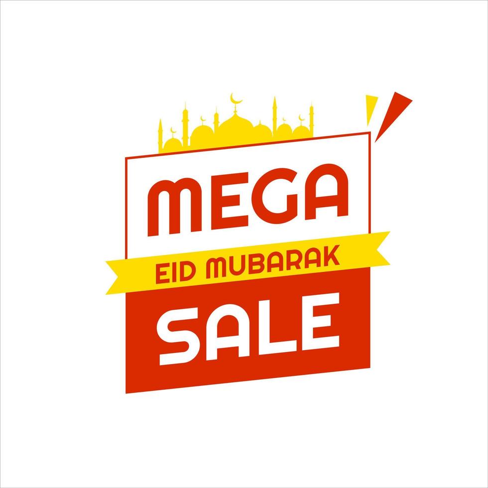 Eid Mubarak Sale Design for business. Discount Banner Promotion Template vector