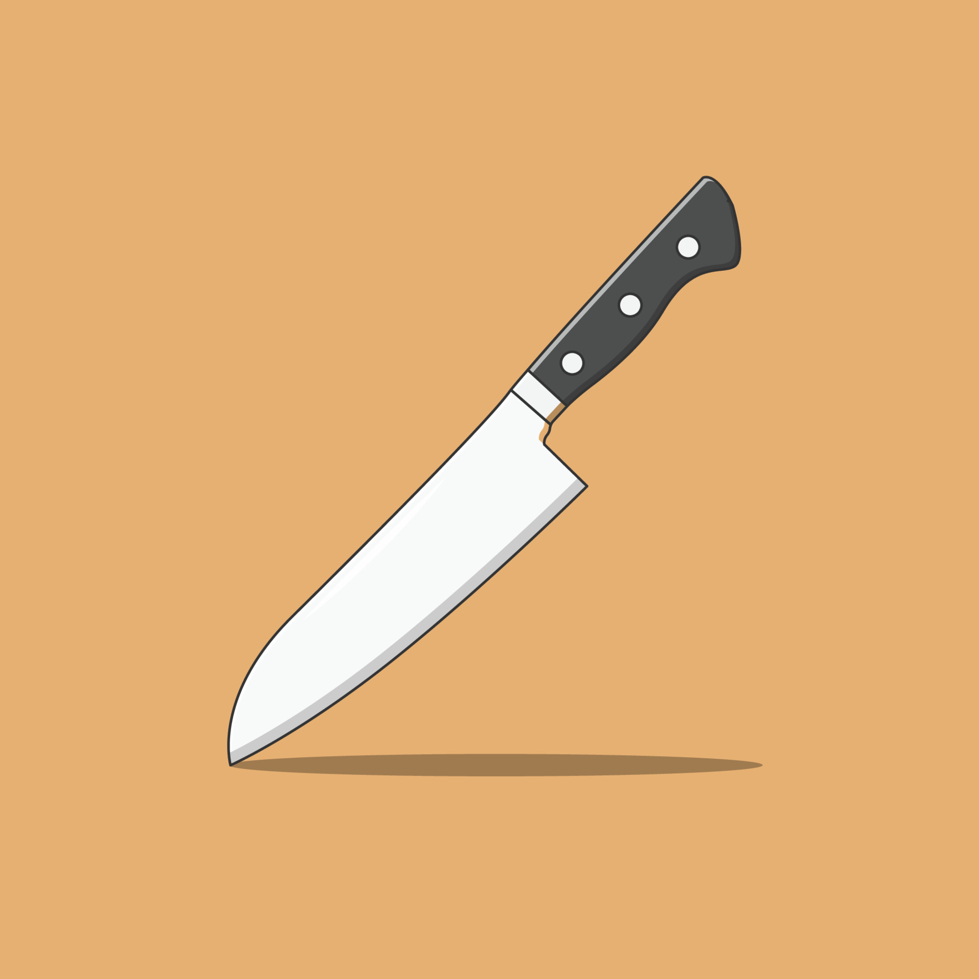Butcher Knife Vector Icon Illustration. Kitchen Knife Vector. Flat Cartoon  Style Suitable for Web Landing Page, Banner, Flyer, Sticker, T-Shirt, Card  5284472 Vector Art at Vecteezy