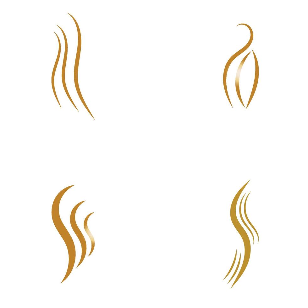 hair wave woman logo vector illustration design