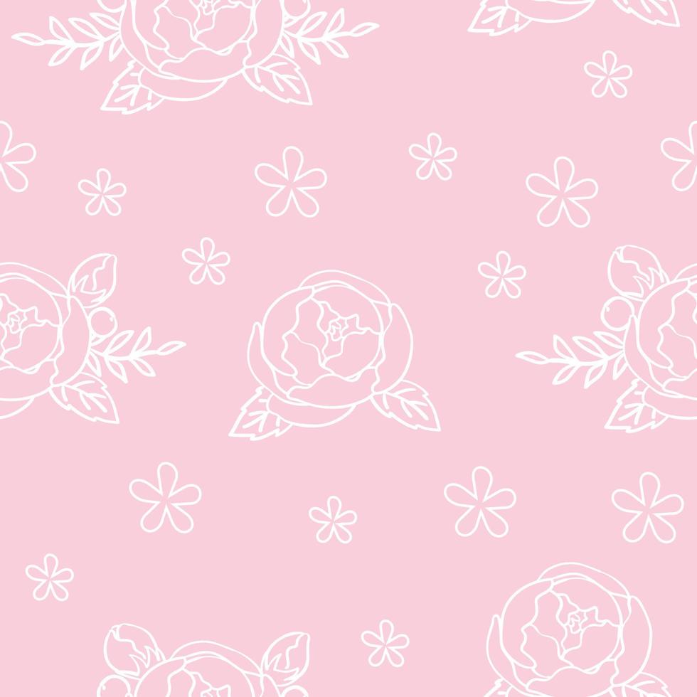 Pattern of rose lines vector