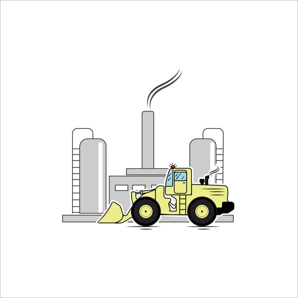 company and construction illustration vector design