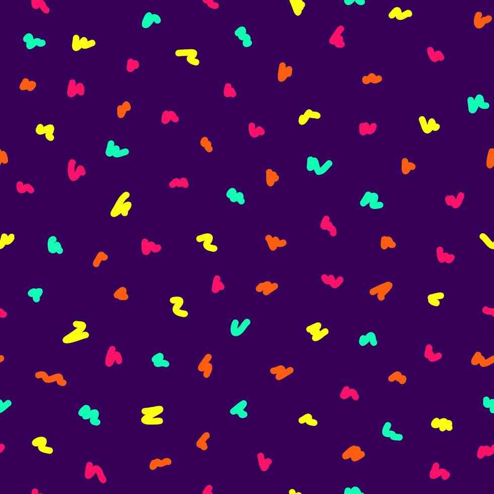 Confetti seamless pattern vector