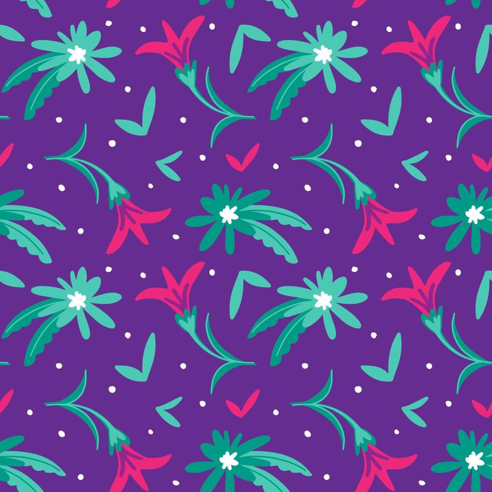 flower seamless pattern vector