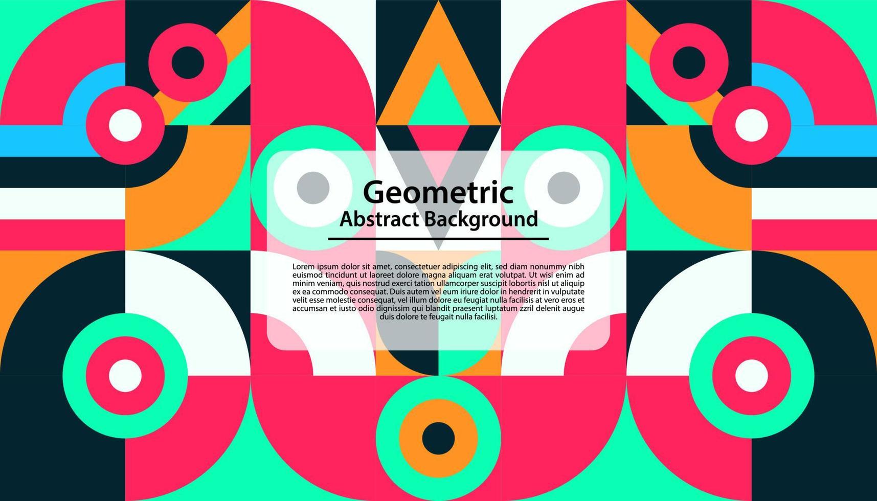 diseño abstracto de fondo geométrico colorido. vector