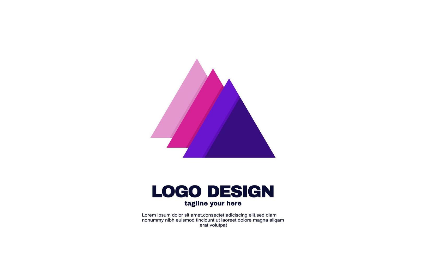 awesome simple eye catching brand identity corporate company and business logo vector
