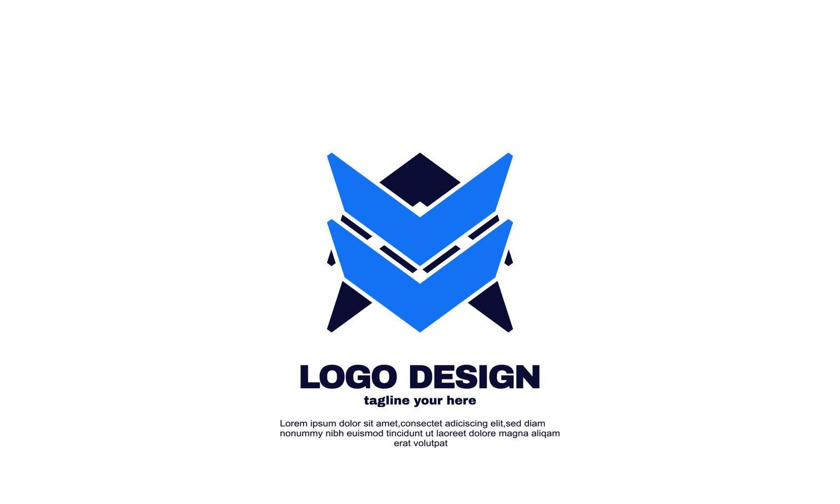 logotipo de empresa de identidad de marca llamativo simple impresionante vector