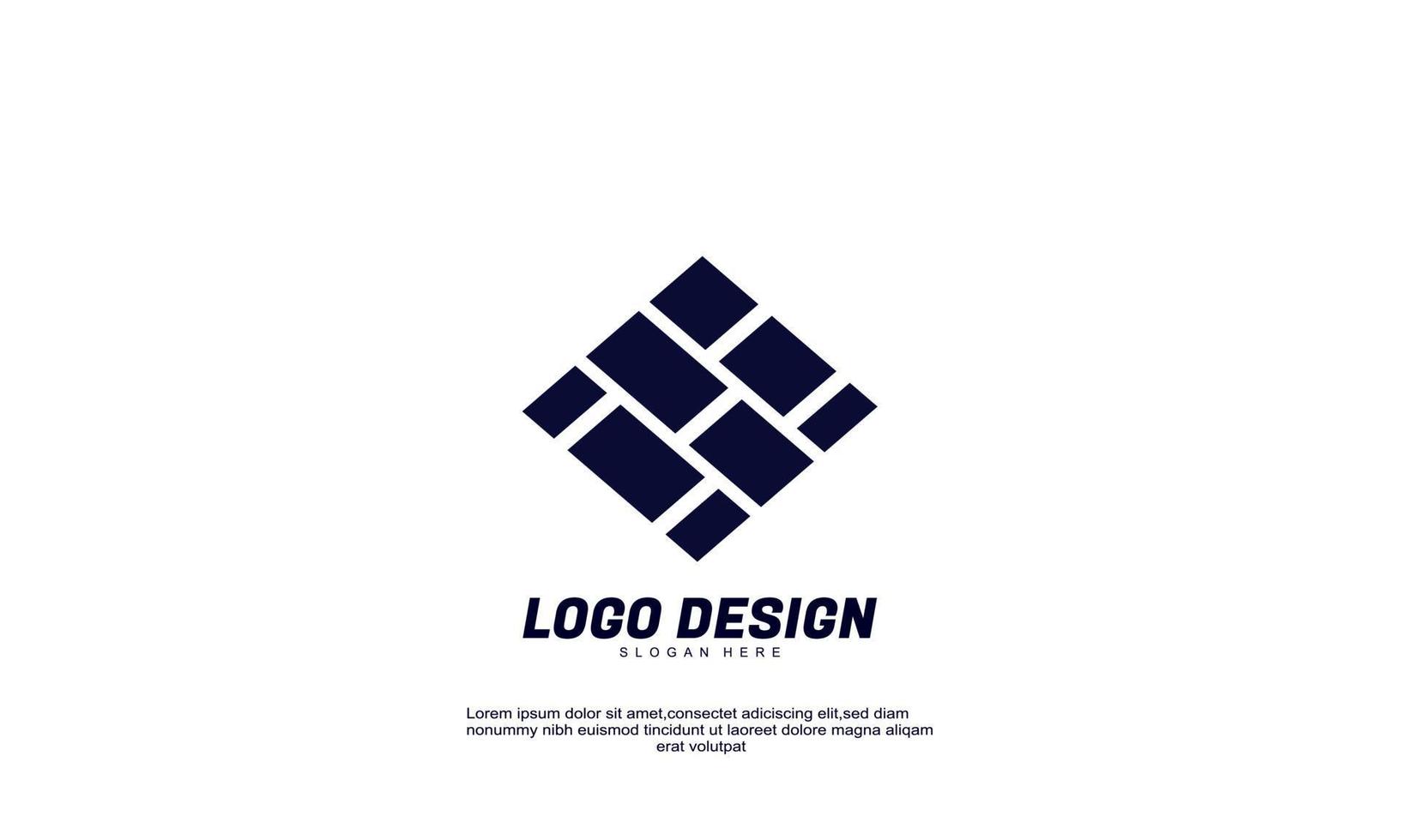 idea creativa abstracta de vector de stock para el edificio de la empresa de logotipo y vector de diseño plano colorido de negocios