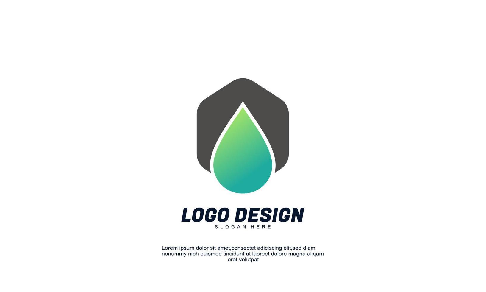abstract creative company logo design examples colorful with flat ...