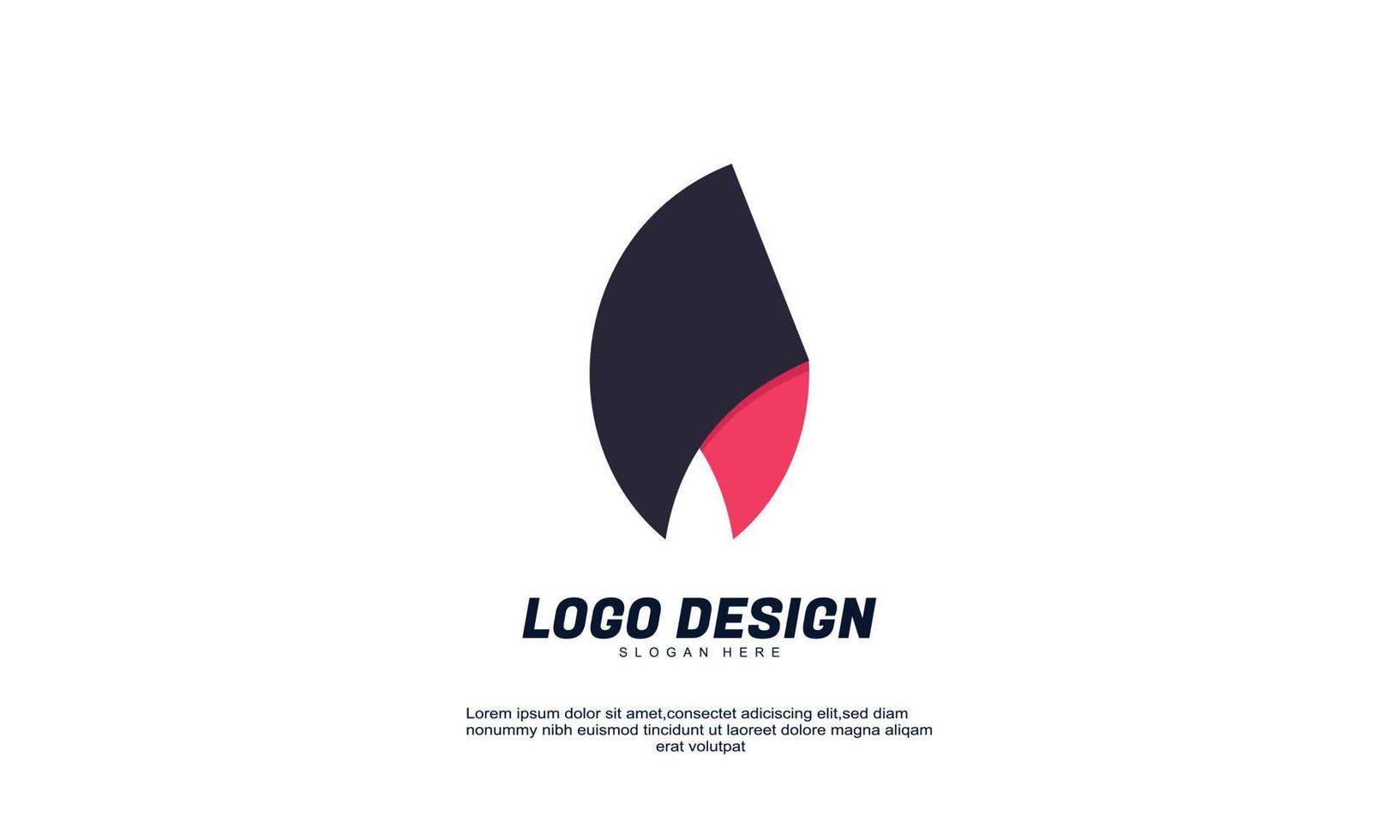 stock abstract creative company idea brandtity logo colorful with flat design vector