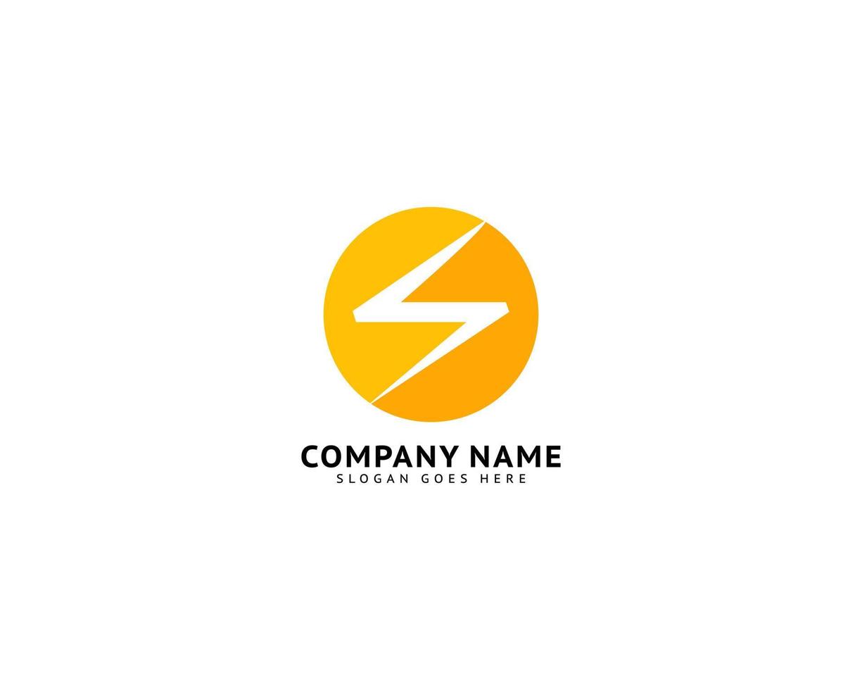 Lightning Logo Template Vector Icon Illustration Design