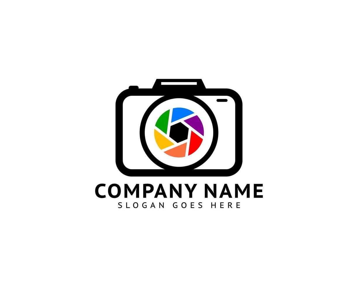 Camera photography logo icon vector template