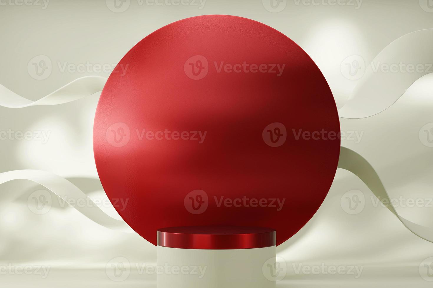 Abstract clean minimal platform podium showcase for product display 3d rendering photo