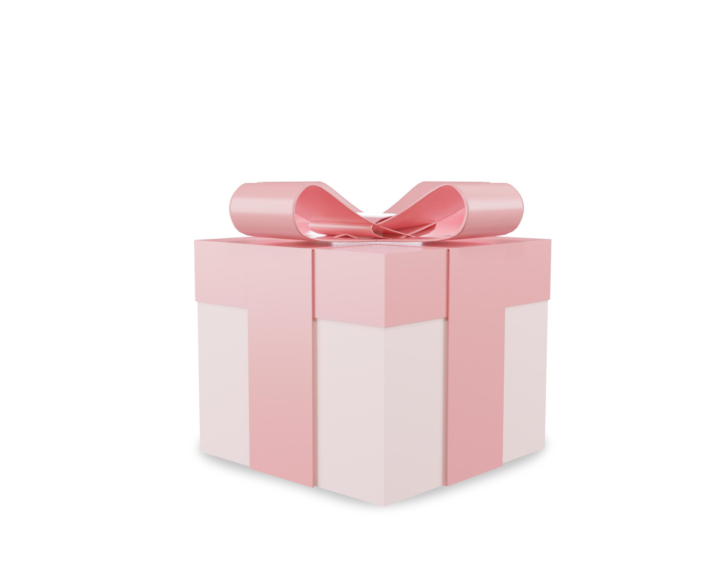 3d gift box pink color for a Birthday present and Happy Birth Day ...