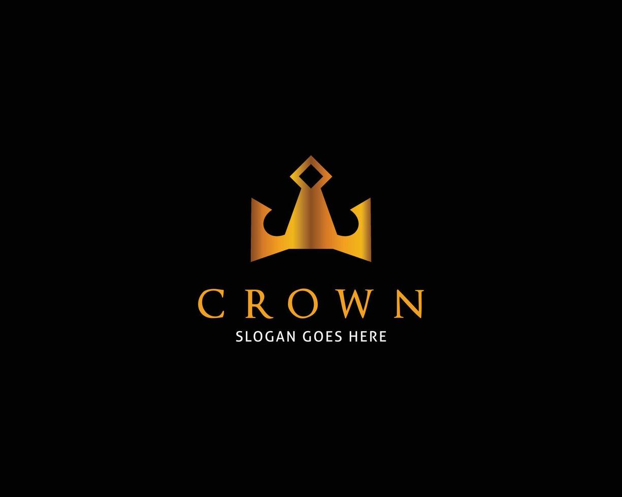 Crown Logo Template Vector Icon Illustration Design