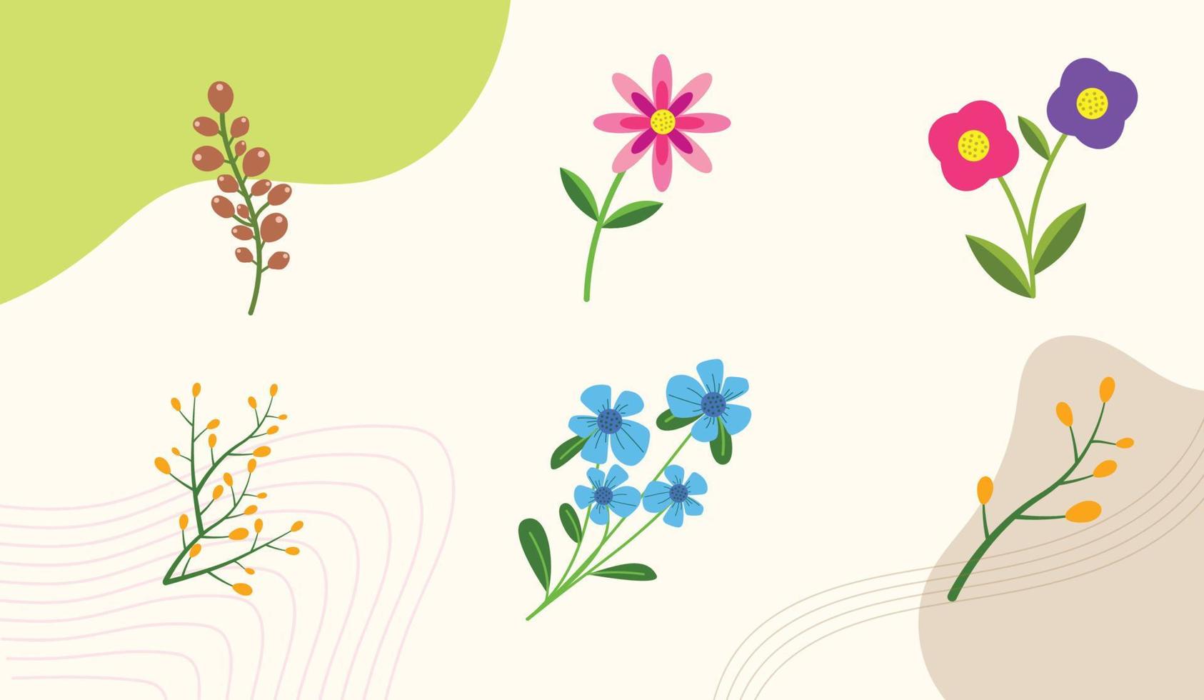 Spring Flower Branches vector