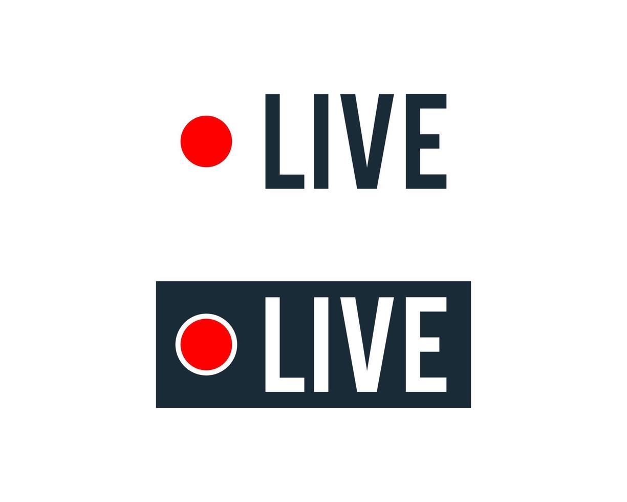 Live Streaming Icon Vector Logo Template Illustration Design