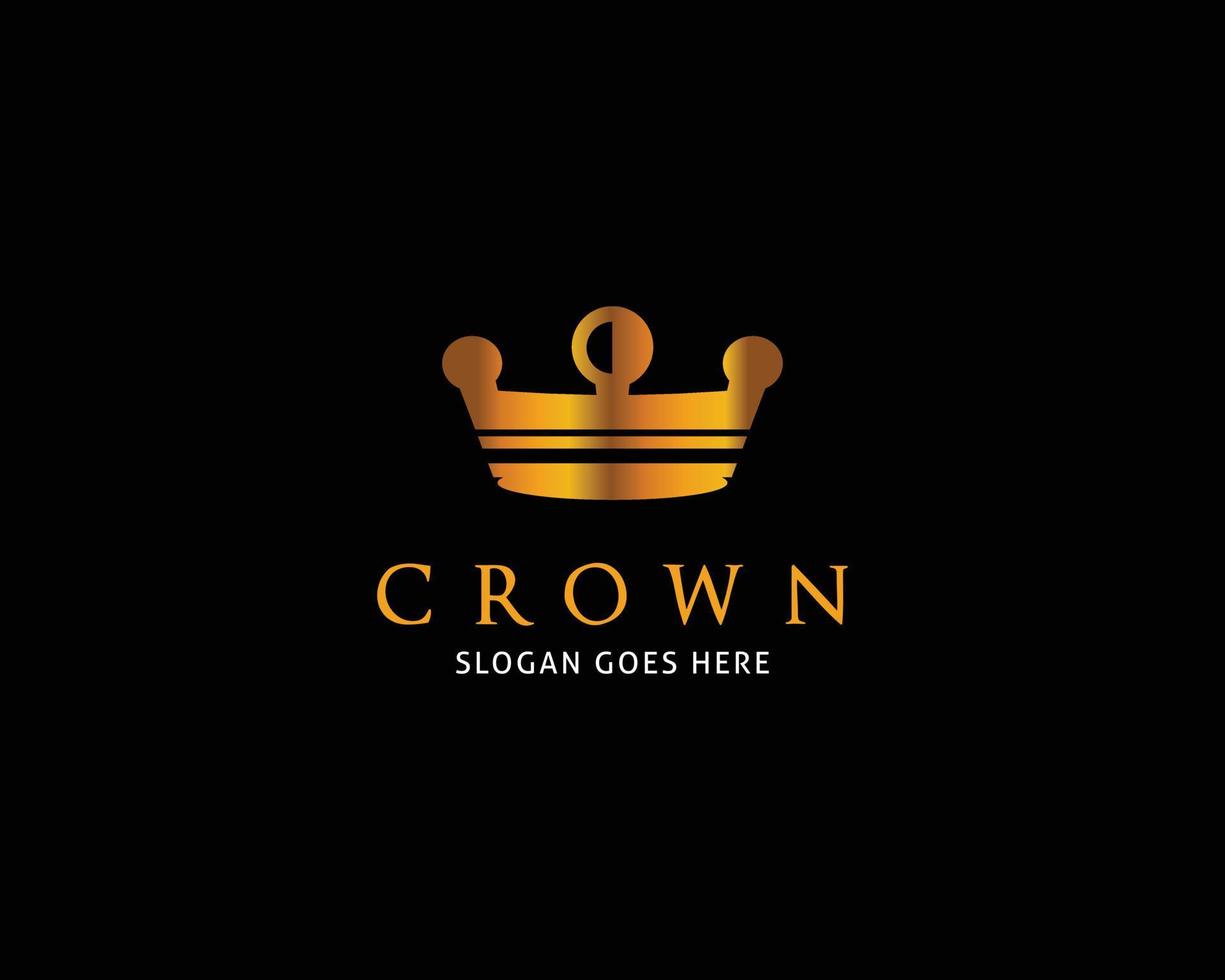 Crown Logo Template Vector Icon Illustration Design