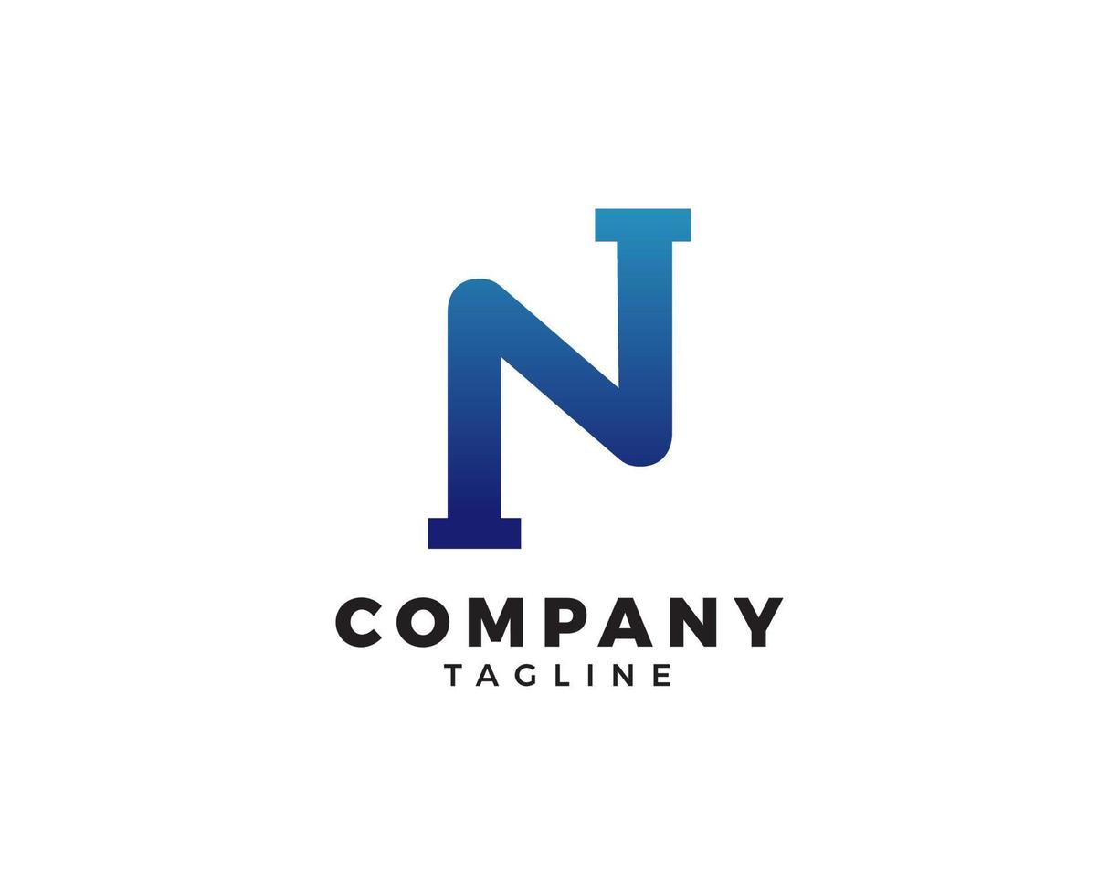 Initial letter N plumbing pipe logo template vector icon illustration design