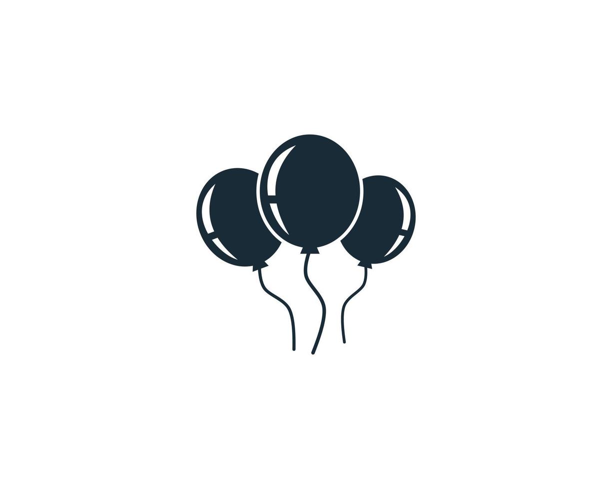 Balloon Icon Vector Logo Template Illustration Design