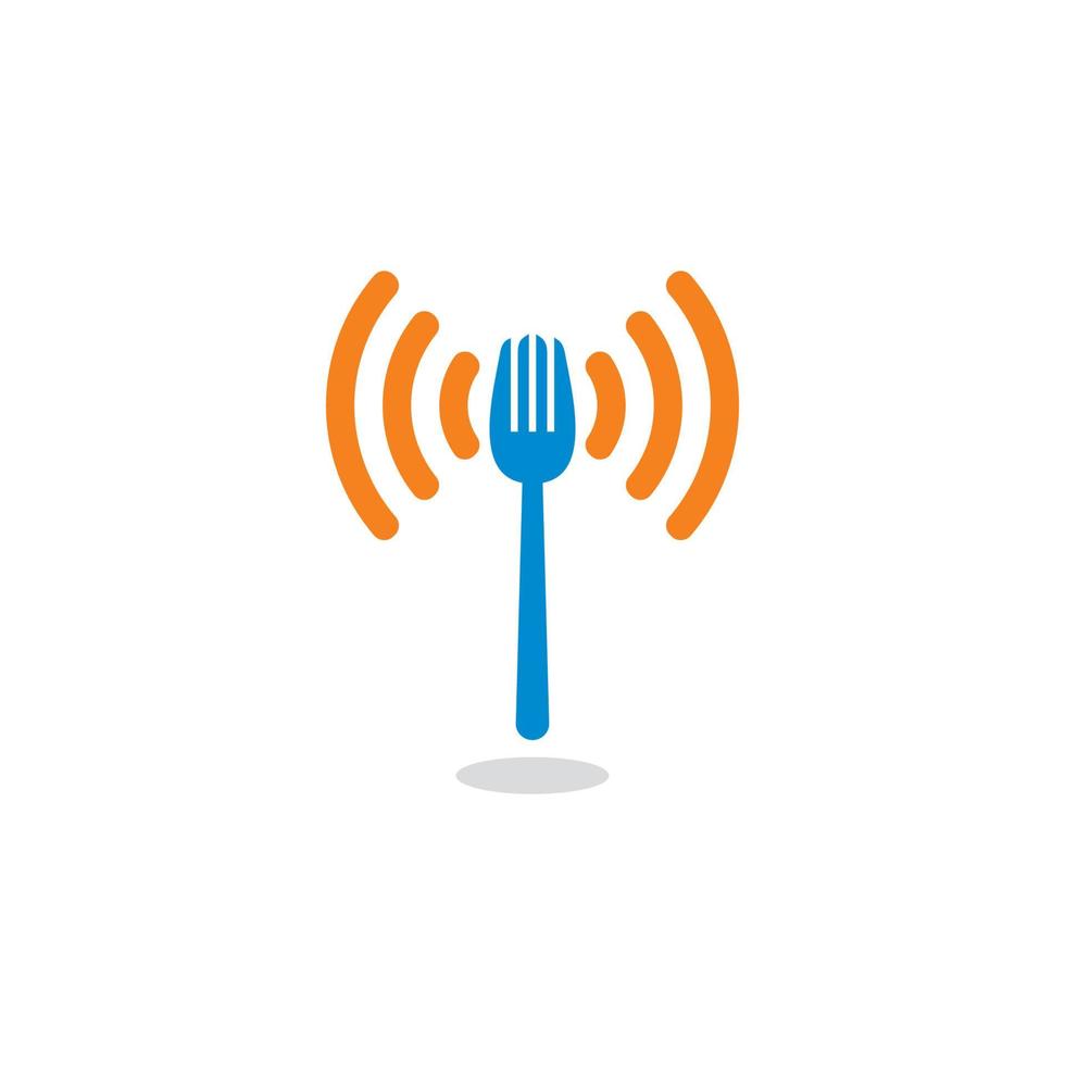 Fork Tech Vector , Food Logo