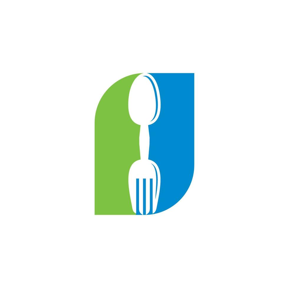 Abstract Cutlery Vector , Food Logo