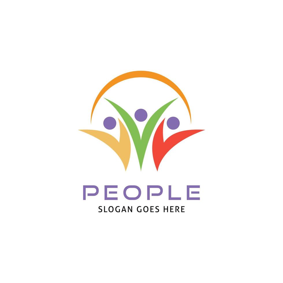 Teamwork Management People Group Logo vector