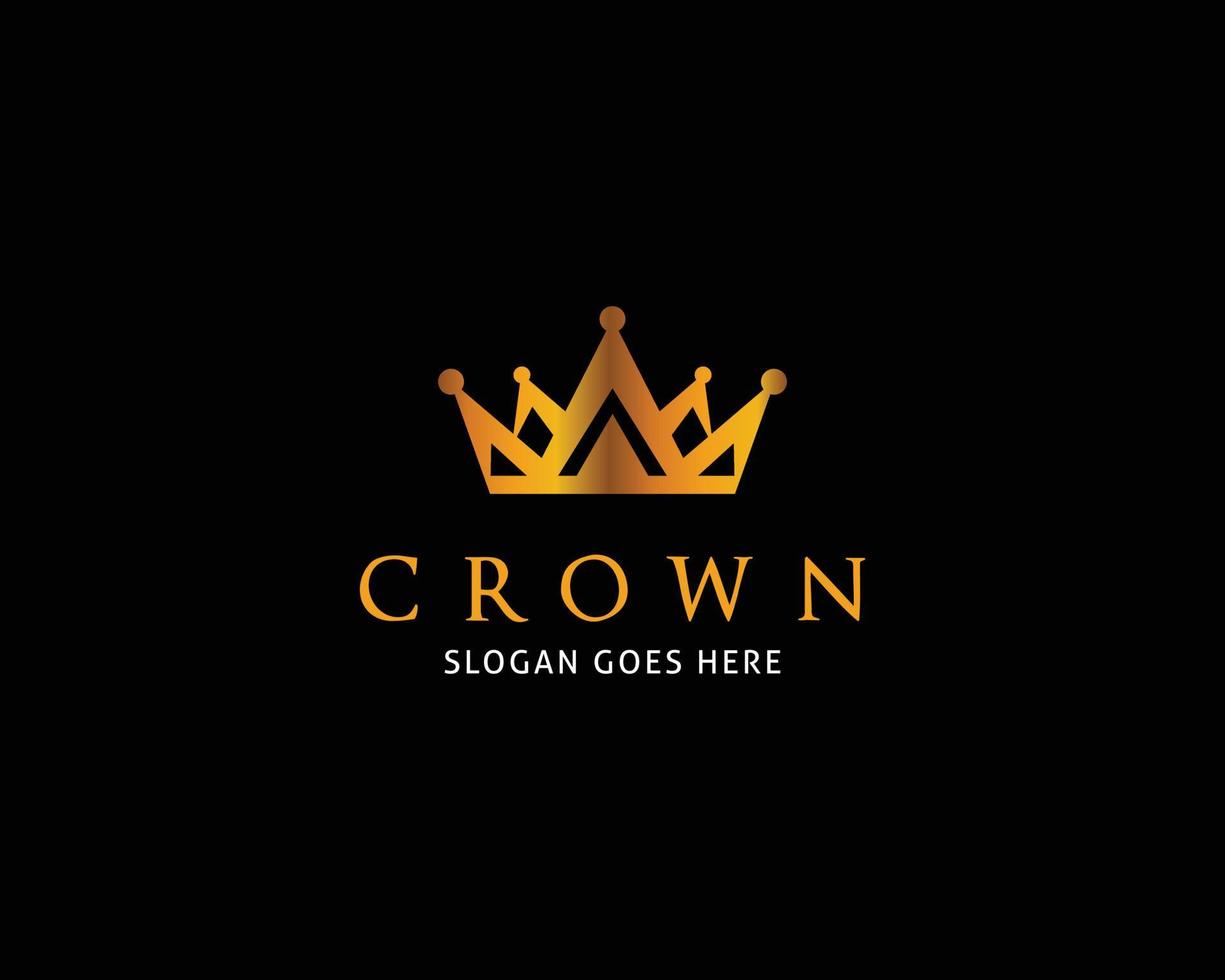 Crown Logo Template Vector Icon Illustration Design