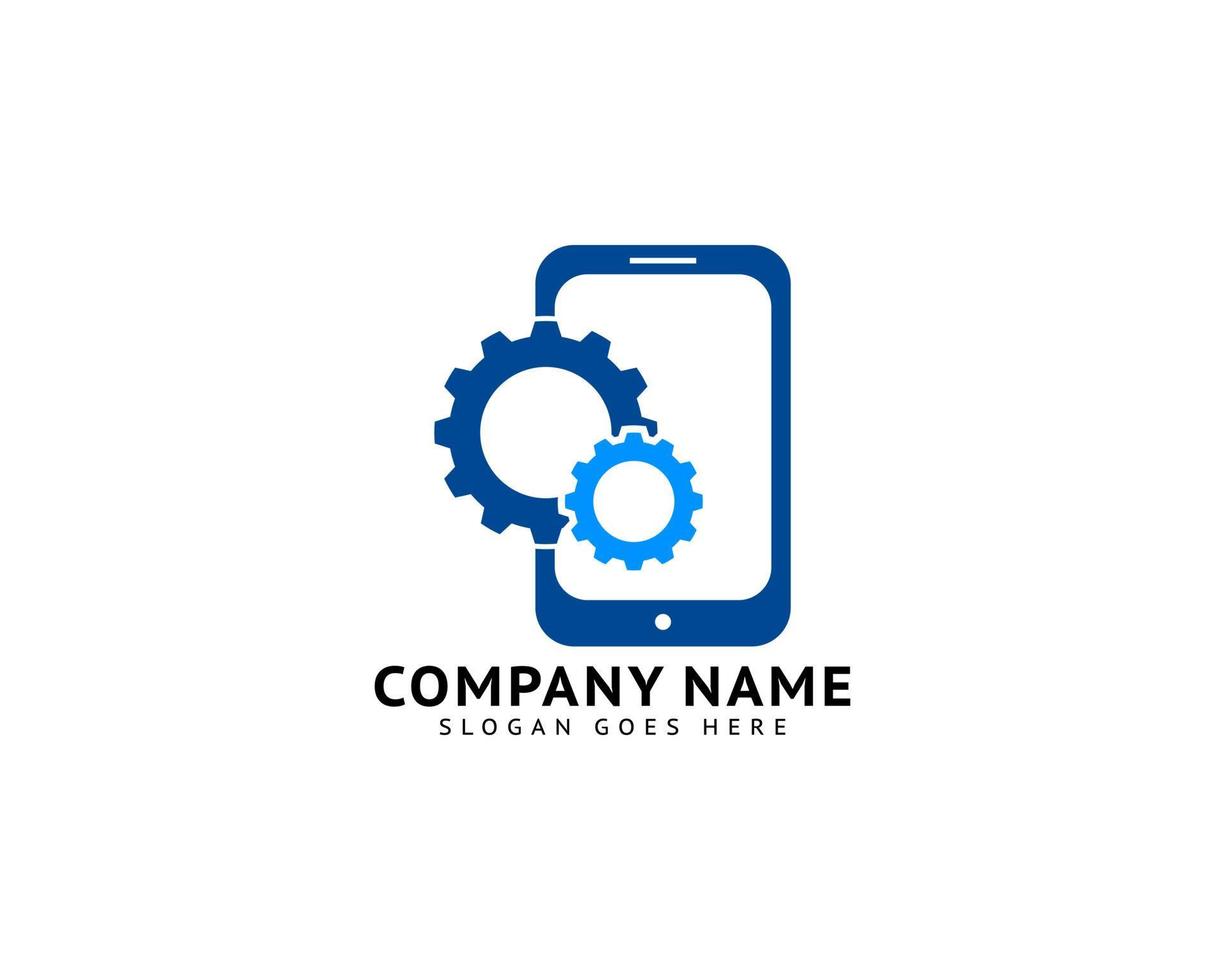 Mobile Repair Logo Design Template vector