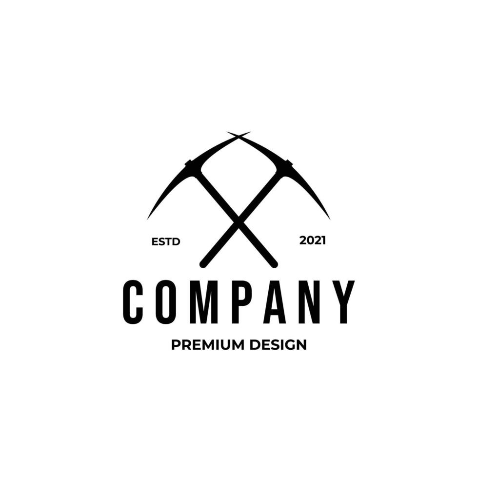 logotipo de la empresa diseño minimalista estilo vintage creativo vector