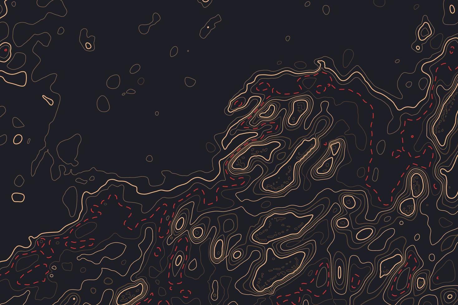 Topographic Map Background. Elevation Level Geography of Hiking Drawing and Minimalist Style vector